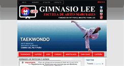 Desktop Screenshot of gimnasiolee.com