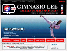 Tablet Screenshot of gimnasiolee.com